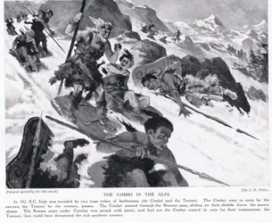 Die Kimbern in den Alpen