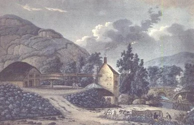 Kohlewerke - eine Ansicht in der Nähe von Neath in Glamorganshire, Südwales