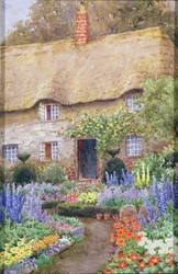Ein Cottage-Garten in voller Blüte