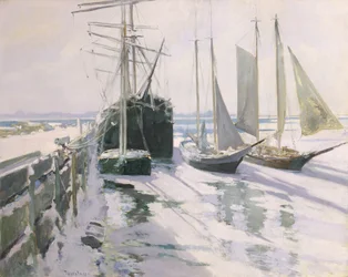 Küste von Connecticut, Winter, ca. 1893