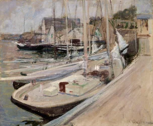 Fischerboote in Gloucester, 1901