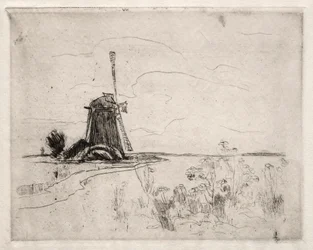 Mühle und Unkraut, Holland