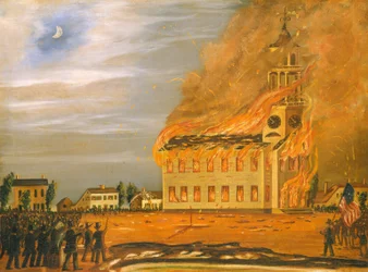 Brand der Old South Church, Bath, Maine