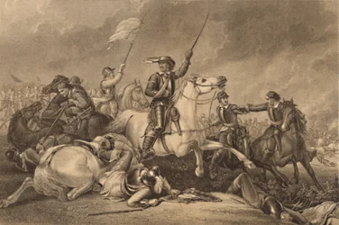 Cromwell in der Schlacht von Marston Moor