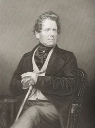 Fox Maule Ramsay (1801-74) 11. Earl of Dalhousie und 2. Lord Panmure, graviert von D.J. Pound nach einem Foto, aus The Drawing-Room of Eminent Personages, Band 2, veröffentlicht in London, 1860