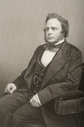 John Bright (1811-89) graviert von D.J. Pound nach einem Foto, aus 