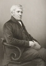 Joseph Sturge, graviert von D.J. Pound nach einem Foto, aus 