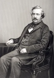 Martin Farquhar Tupper (1810-89) graviert von D.J. Pound nach einem Foto, aus 