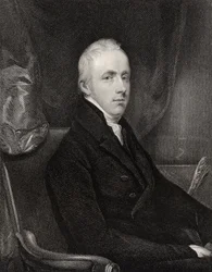 George Howard, 6. Earl of Carlisle, graviert von T.A. Dean, aus 