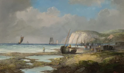 Meereslandschaft mit Fischerbooten