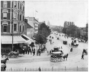 Pennsylvania Avenue, Washington DC, späte 19. Jahrhundert