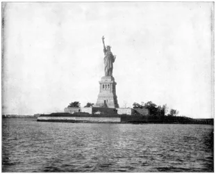 Freiheitsstatue, New Yorker Hafen, späte 19. Jahrhundert