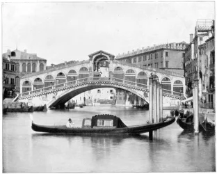 Die Rialto-Brücke, Venedig, späte 19. Jahrhundert