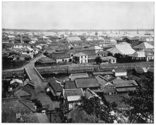 Yokohama, Japan, späte 19. Jahrhundert