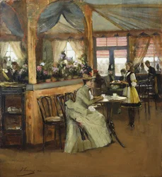 Eine Tasse Schokolade