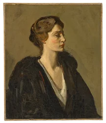 Eine Dame in Schwarz (Lady Gwendeline Spencer-Churchill)