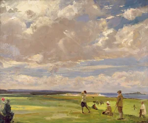 Lady Astor beim Golfspielen in North Berwick