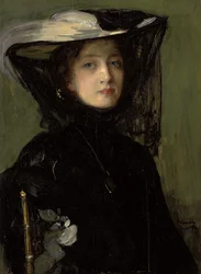 Maria in Schwarz