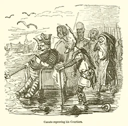 Knut tadelt seine Höflinge