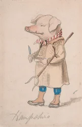 Karikatur der Grafschaft Hampshire