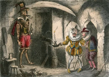 Entdeckung von Guido Fawkes durch Suffolk und Mounteagle