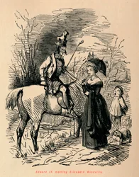 Edward IV trifft Elizabeth Woodville, ca. 1860