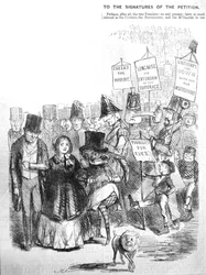 Wie die Chartistenprozession ausgesehen haben könnte, 1848