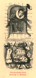 Northumberland hält eine Rede, 1897