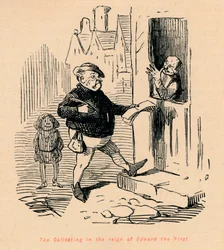 Steuereintreibung unter der Herrschaft von Edward I., um 1860
