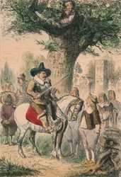 Die Königseiche, die Familie Penderell hat keine Ahnung, wo Charles ist!!!, 1850