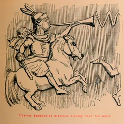 Tiberius Sempronius Gracchus bläst die Mauern nieder, 1852