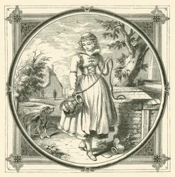 Der Topf geht so lange zum Wasser, bis er schließlich zerbrochen nach Hause kommt (Stich)