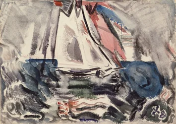 Bewegung: Boot vor Deer Island, Maine, Nr.7