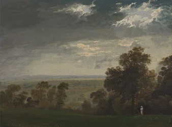 Landschaft, möglicherweise die Isle of Wight oder Richmond Hill