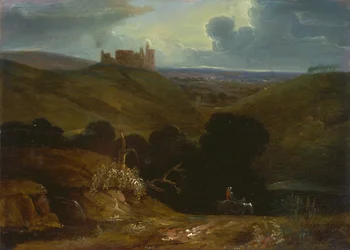Landschaft mit Schloss