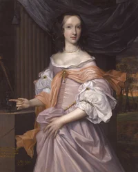 Catherine Dormer, Tochter von Montagu Bertie, 2. Earl of Lindsey, von John Michael Wright