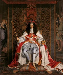 Karl II. von England im Krönungsornat