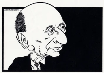 Arnold Schönberg - Karikatur