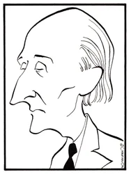 Frederick Delius, Karikatur von John Minnion - Englischer Komponist