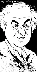 Ralph Steadman, Karikatur von John Minnion