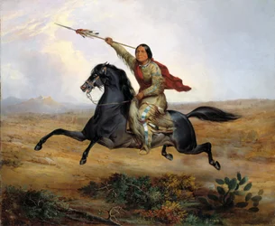 Ko-rak-koo-kiss, ein Towoccono-Krieger, 1844