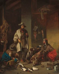 Die Hütte des Fallenstellers, 1858