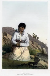 Toro-Mucho, Häuptling einer Gruppe von Kioways, 1856