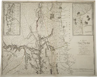 Eine Karte der Provinz New York mit einem Teil von Pennsylvania und Neuengland, aus einer tatsächlichen Vermessung von Captain Montrésor, Ingenieur, 1775, 10. Juni 1775
