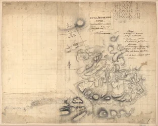 Schlacht von Brandywine, 11. September 1777, in der die Rebellen von der Armee unter dem Kommando von Genl. Sir Willm. Howe besiegt wurden
