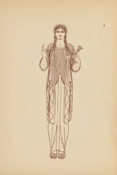 Antikes griechisches Frauenkostüm