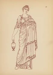 Antikes griechisches Frauenkostüm