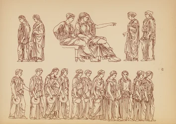 Antikes griechisches Frauenkostüm