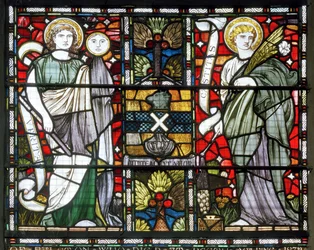 Paisley Abbey, Cottire & Co, zugeschrieben John Moyr Smith, Wahrheit & Keuschheit, 1873