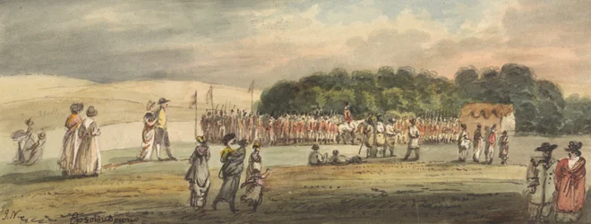 Eine Parade auf Epson Downs